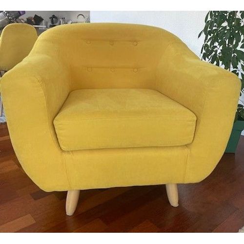 Fauteuil Jaune Style Scandinave Marque Jalouse