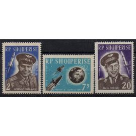 Albanie Timbres Vostok , Les Cosmonautes 1963
