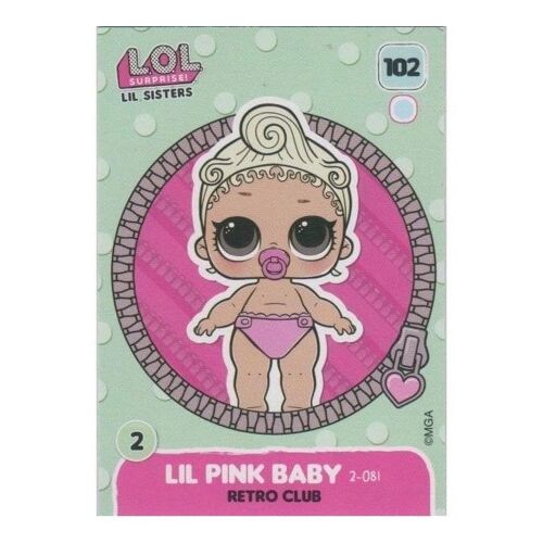 Carte Panini Lol Surprise Lil Pink Baby 102