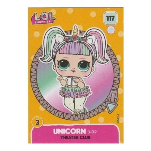 Carte Panini Lol Surprise Unicorn 117