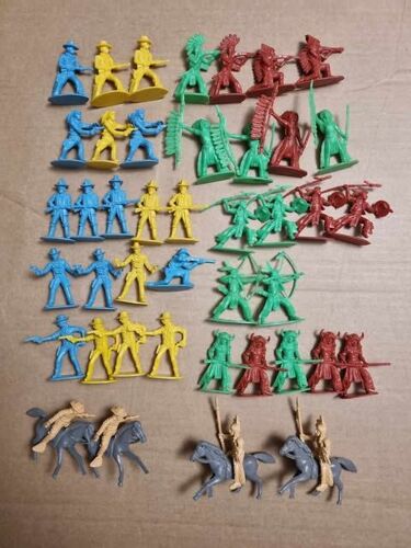 Figurines Cowboy Et Indiens