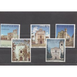 Mexique Timbres Architecture 1980