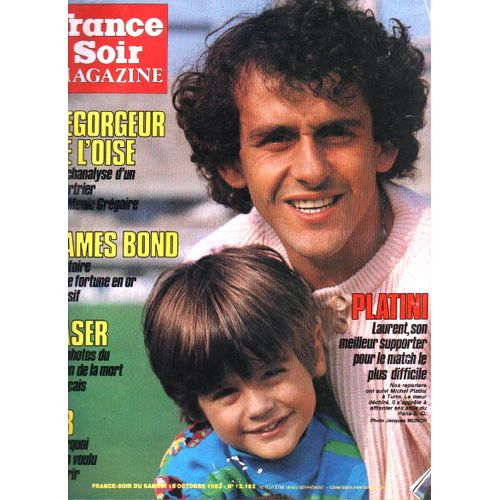 France Soir Magazine 12182 1983 Platini/Florence Arthaud/Caroline De Monaco/Chamfort/Girardotbardot/James Bond Story/Kaprisky Nue