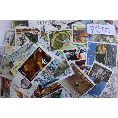 Malte 500 Timbres Différents