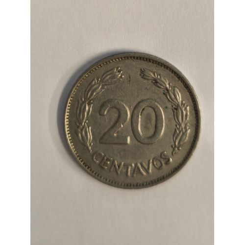 Monnaie Equateur 20 Centavos 1972