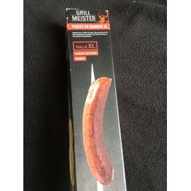 Piques / Picks À Brochettes Xxl En Bambou - Pour Barbecue -