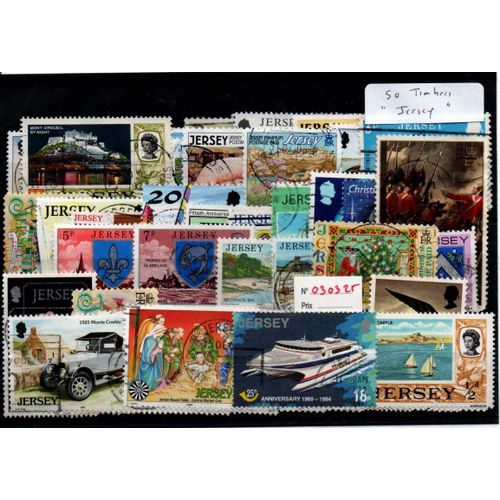 Lot 50 Timbres De Jersey