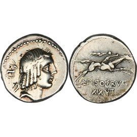Rome - Republique - Denier - Calpurnia - Lucius Calpurnius Piso Frugi - Cavalier Avec Palme - 90 Bc - Rrc.340/1 - 24-117