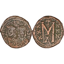 Byzance - Follis - Léon Iii Et Constantin V - 736-741 Ad - Grand M Surmonté D'une Croisette - 4.32 G. - Bc.1516 - 24-118