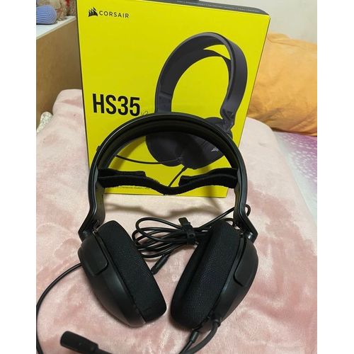 Corsair Hs35 V2 Multi-Plateforme Filaire Casque Gaming - Microphone Flexible Et Omnidirectionnel - Connectivité Universelle Jack 3,5 Mm - Pc, Mac, Ps5, Ps4, Xbox, Nintendo Switch, Mobil - Carbone