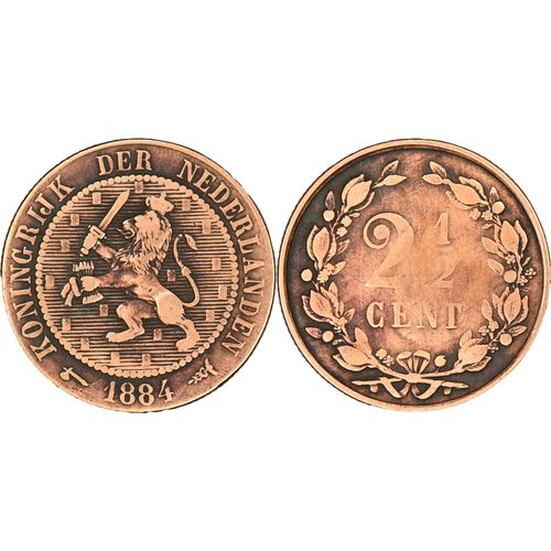 Pays-Bas - 1884 - 2 1/2 Cent - Guillaume Iii - 24-124