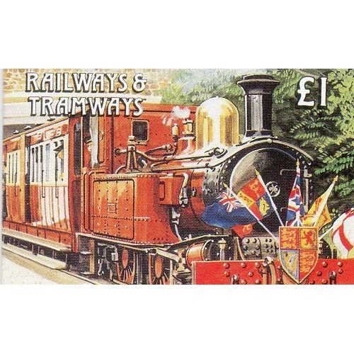 Ile De Man Timbres Les Tramways , Carnet 1992
