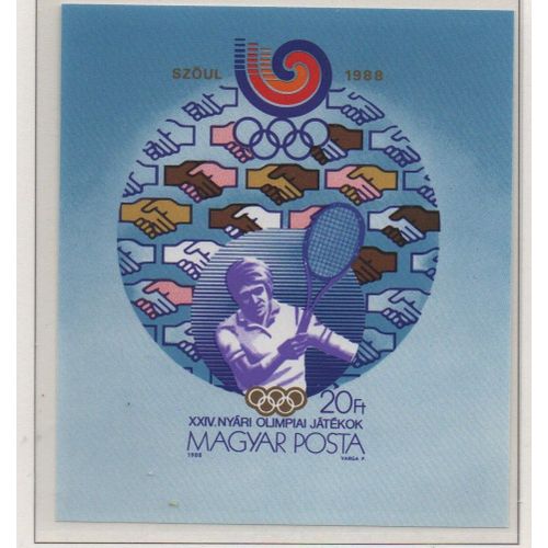 Hongrie Timbre Jeux Olympiques De Seoul 1988