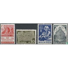 Timbre Bulgarie Yt 459 A 462 Série : 50 Ans De La Caisse D'épargne Postale Bulgare 1946 ( 020109 )