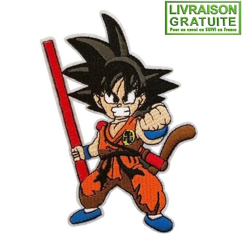 Patch Écusson Manga Dragon Ball Son Goku Anime (Réf 2) - Thermocollant