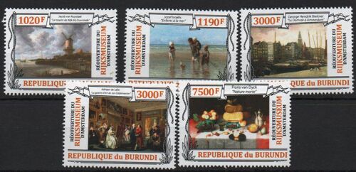 Burundi Timbres Réouverture Deu Rijksmuseum Amsterdam 2013