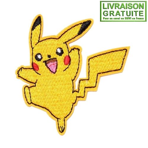 Patch Écusson Pokémon Pikachu (Réf 3) - Thermocollant
