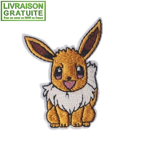 Patch Écusson Neuf Évoli Les Pokémon Eevee Thermocollant