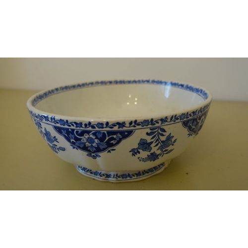 Saladier En Faïence De Gien - Modèle Delft Bleu