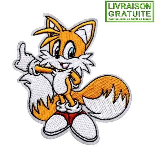 Patch Écusson Renard Tails Fox Sonic - Thermocollant