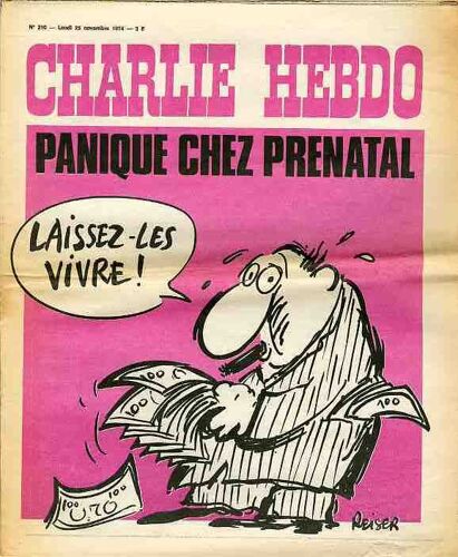 Charlie Hebdo N°210 Lundi 25 Novembre 1974