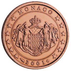 Euro Monaco 2001 : 5 Centimes Euro Unc (De Starterkit) - Tirage 350.700 - Mode Suivi Uniquemtnt