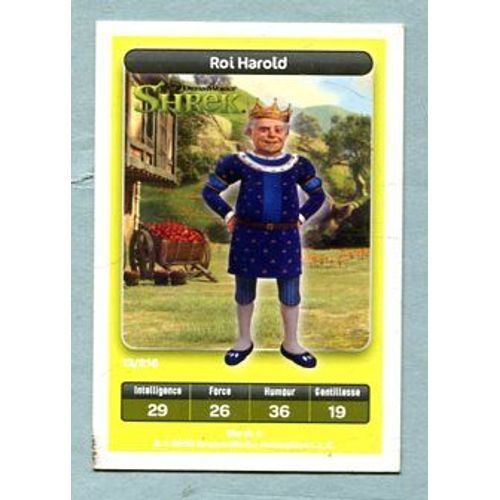 Carte Dreamworks - " Shrek " : Réf 13 - Roi Harold - 2010
