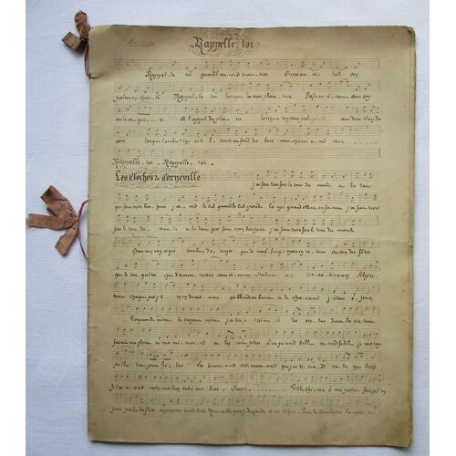 Partitions Manuscrites, Xixe : Rappelle-Toi, Les Cloches De Corneville, Barcarolle, J'ignore Son Nom, L' Absence, Venise Dort, Mignon, La Favorite, Le Roi De Thulé, Tyrolienne, Guillaume Tell...