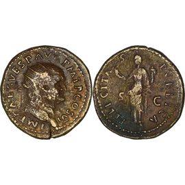 Rome - Dupondius - Vespasien - Cos Vi - Felicitas Pvblica - 75 Ad - Ric.657 - 24-157