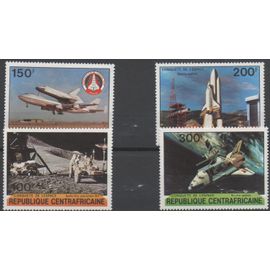 Centrafrique Timbres Conquête De L'Espace 1981