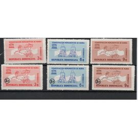 République Dominicaine Timbres Sauvegarde Des Monuments De Nubie