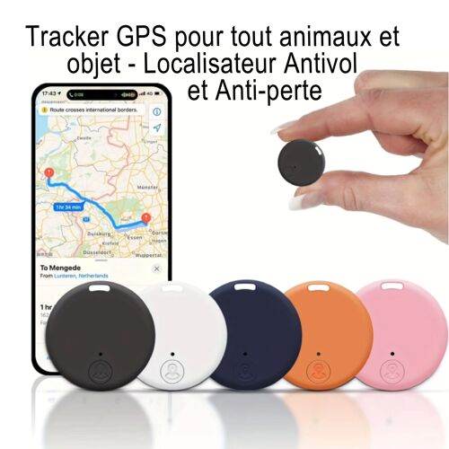 Tracker GPS pour tout animaux et objet Localisateur Antivol et Anti-perte orange