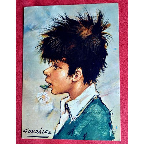 Carte Postale Peinture De Antonio Gonzales, Peintre Espagnol. Tableau "Les Gamins" . Par Yvon.
