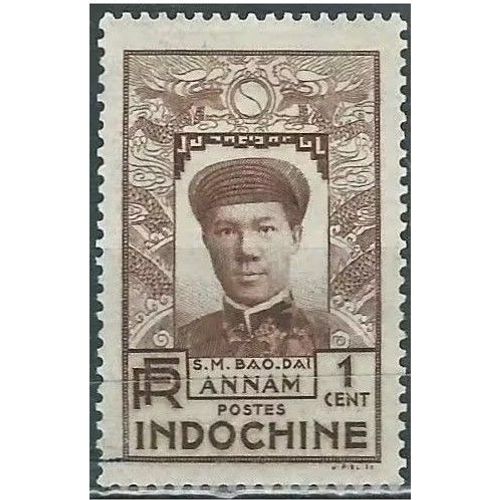 Indochine (Actuel Vietnam) 1936, Beau Timbre Yvert 171, Portrait De Bao - Daï, Empereur D'annam, 30c. Lilas, Neuf*