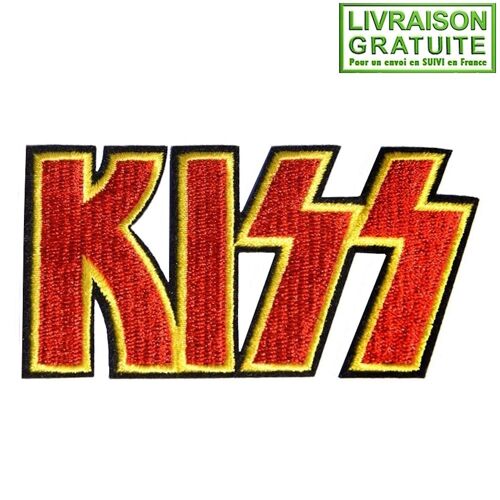Patch Écusson Kiss Hard Rock (Réf 1) - Thermocollant