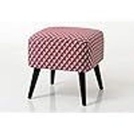 Amadeus - Pouf Carré Tapissé Rose Vadim