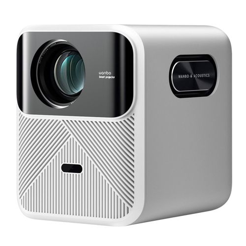 Projecteur WANBO Mozart 1 - Mémoire 2Go Luminosité 900 ANSI Système d'exploitation Android 9.0 d'affichage LCD - Blanc
