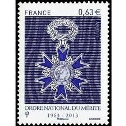 Cinquantenaire De L'Ordre National Du Mérite : Médaille Année 2013 N° 4830 Yvert Et Tellier Luxe
