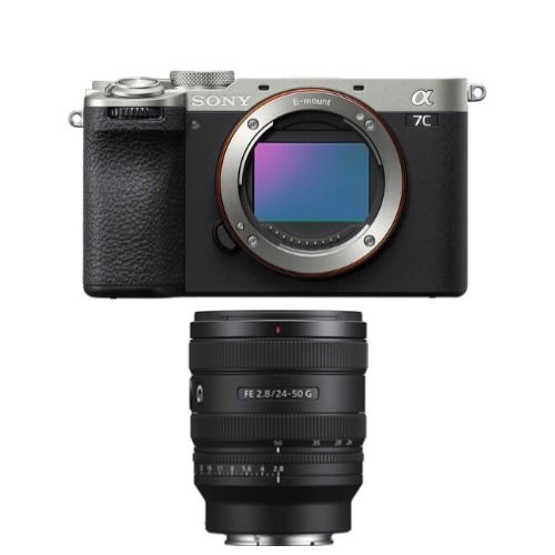 Sony Alpha A7C II argent Boîtier+Sony FE 24-50mm f2.8 G
