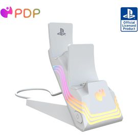 Chargeur Double Pdp Afterglow Wave Pour Manettes Ps5
