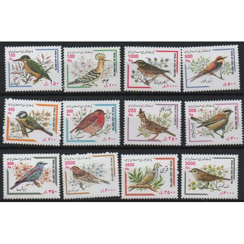 Iran Timbres Les Oiseaux 2002