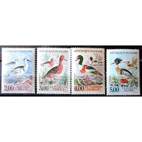 1993. Série Complète F2785 À F2788: Espèces Protégées De Canards.