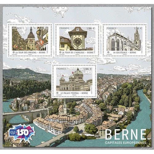 Capitales Européennes : Berne (Suisse) Feuillet 5807 Année 2024 N° 5807 5808 5809 5810 Yvert Et Tellier Luxe