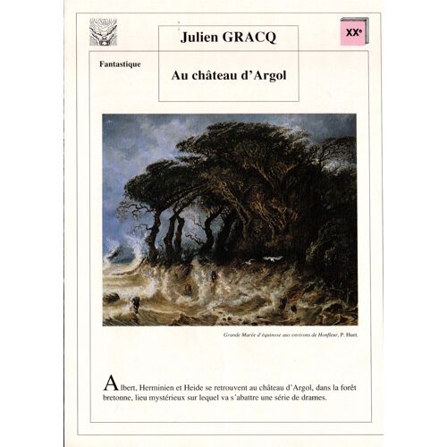 Fiche Lecture / Litterature Julien Gracq Au Château D'argol