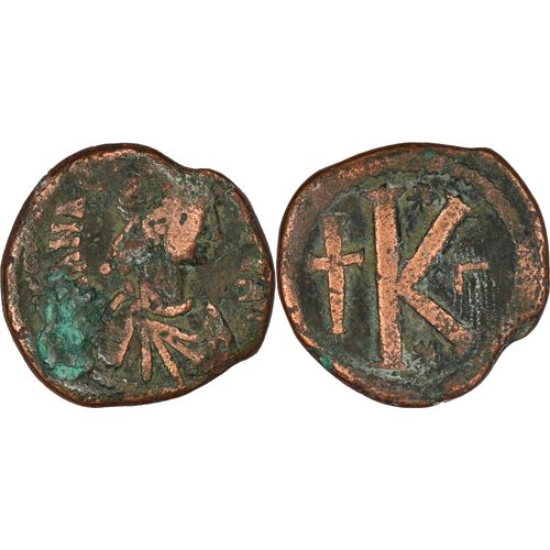 Byzance - Demi Follis - Anastase - Constantinople - 512 Ad - Grand K - 24-284