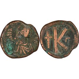Byzance - Demi Follis - Anastase - Constantinople - 512 Ad - Grand K - 24-284