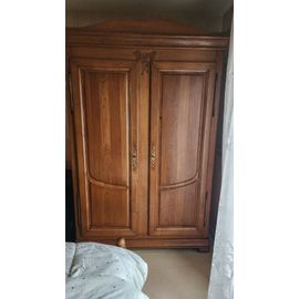 Chambre À Coucher Complète (Armoire - Lit - 2 Chevets - Commode) Le Tout En Bois Massif