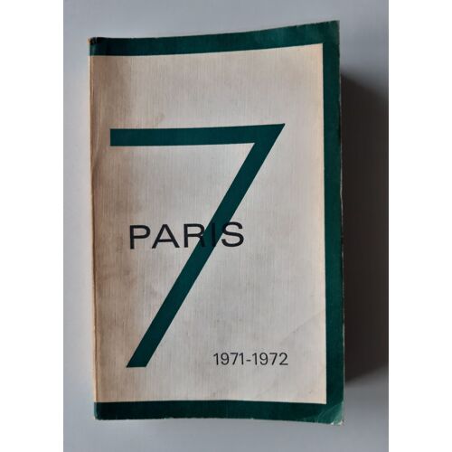 Guide L'étudiant De Paris 7 - 1971-1972
