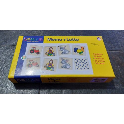 Jeu Mémo + Loto À La Ferme - Avec Ses 36 Pièces En Bois
