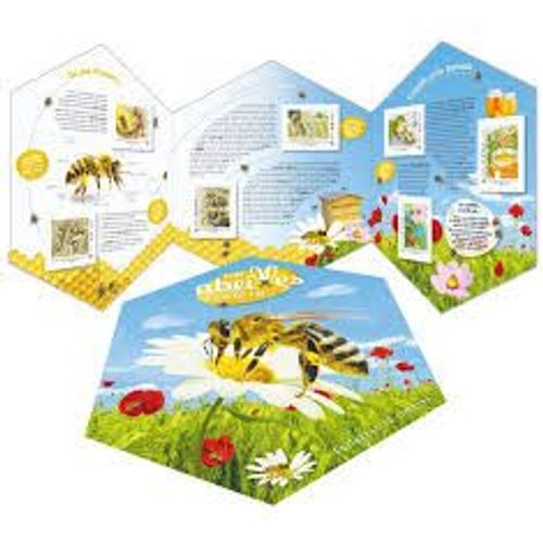 Bloc Feuillet "Les Abeilles C'Est La Vie" Collector N° 264 Année 2014 10 Timbres Autoadhésifs Yvert Et Tellier Luxe (Forme Originale Se Déplie)